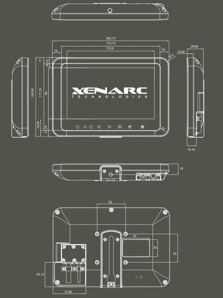 Mechanical Drawing - Xenarc 709 Series 7